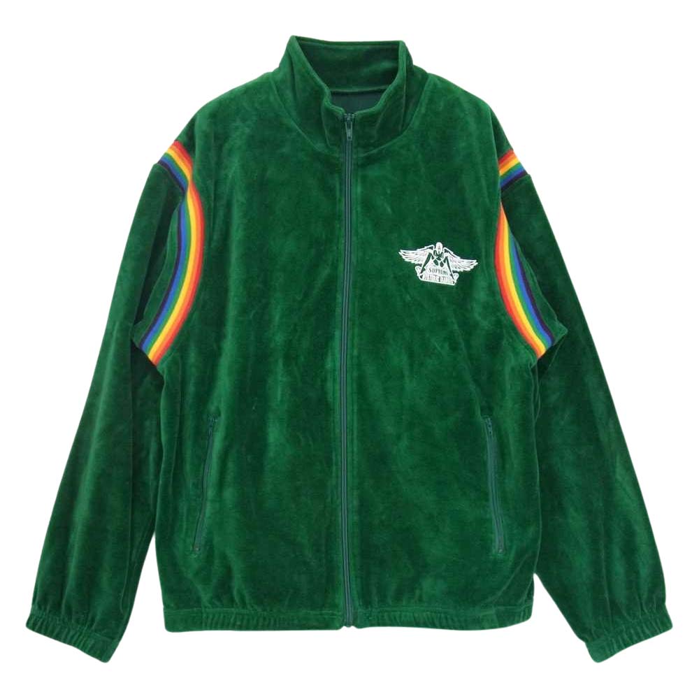 Supreme シュプリーム 21SS HYSTERIC GLAMOUR Velour Track Jacket ヒステリックグラマー ベロア トラックジャケット グリーン系 M【中古】