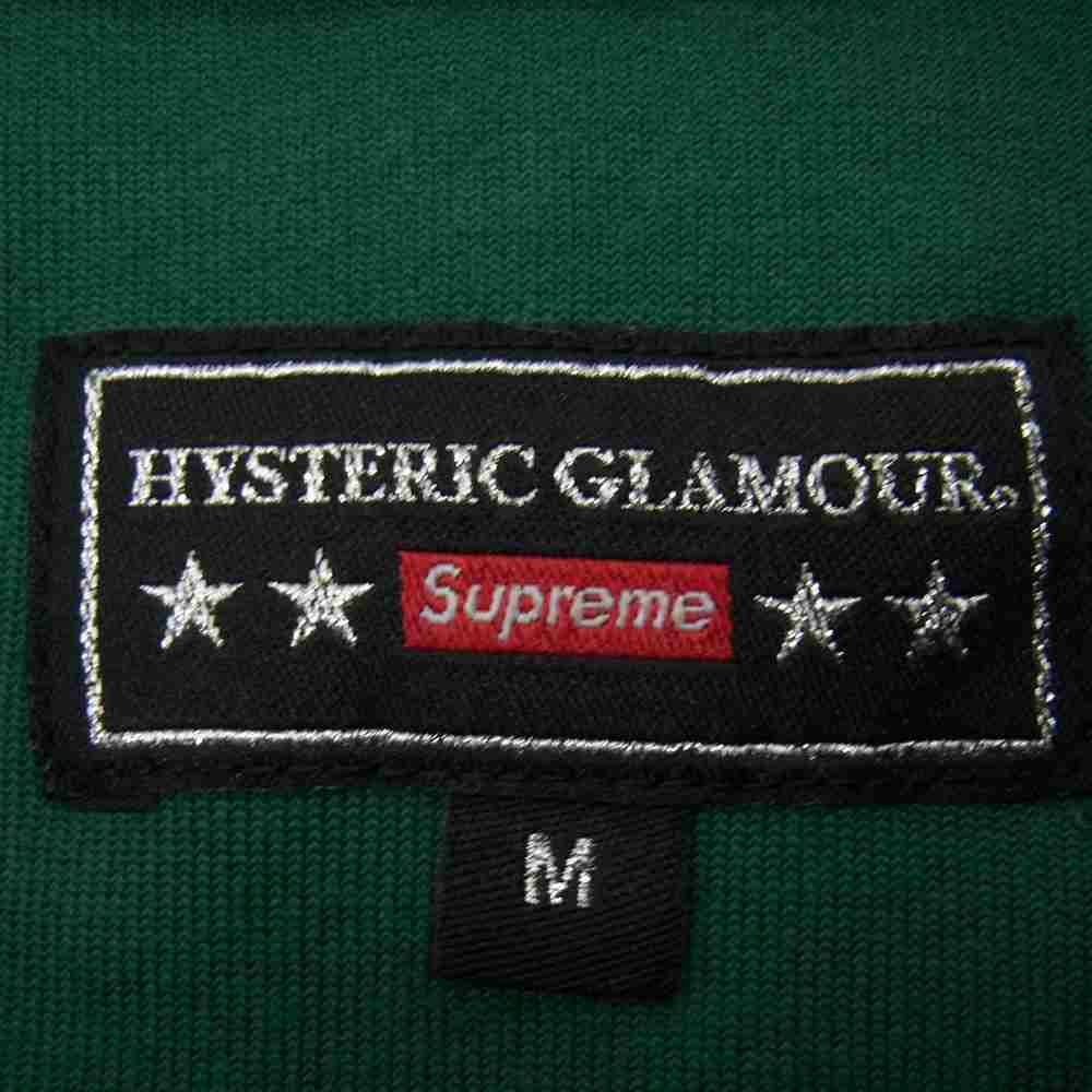 Supreme シュプリーム 21SS HYSTERIC GLAMOUR Velour Track Jacket ヒステリックグラマー ベロア トラックジャケット グリーン系 M【中古】