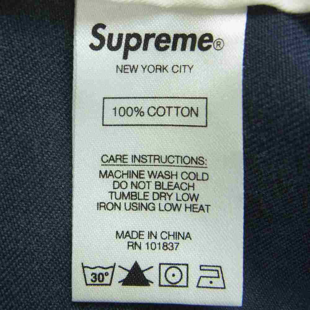 Supreme シュプリーム 20SS Paisley Grid Chino ペイズリー チノ パンツ コットン 中国製 ダークネイビー系 30【中古】