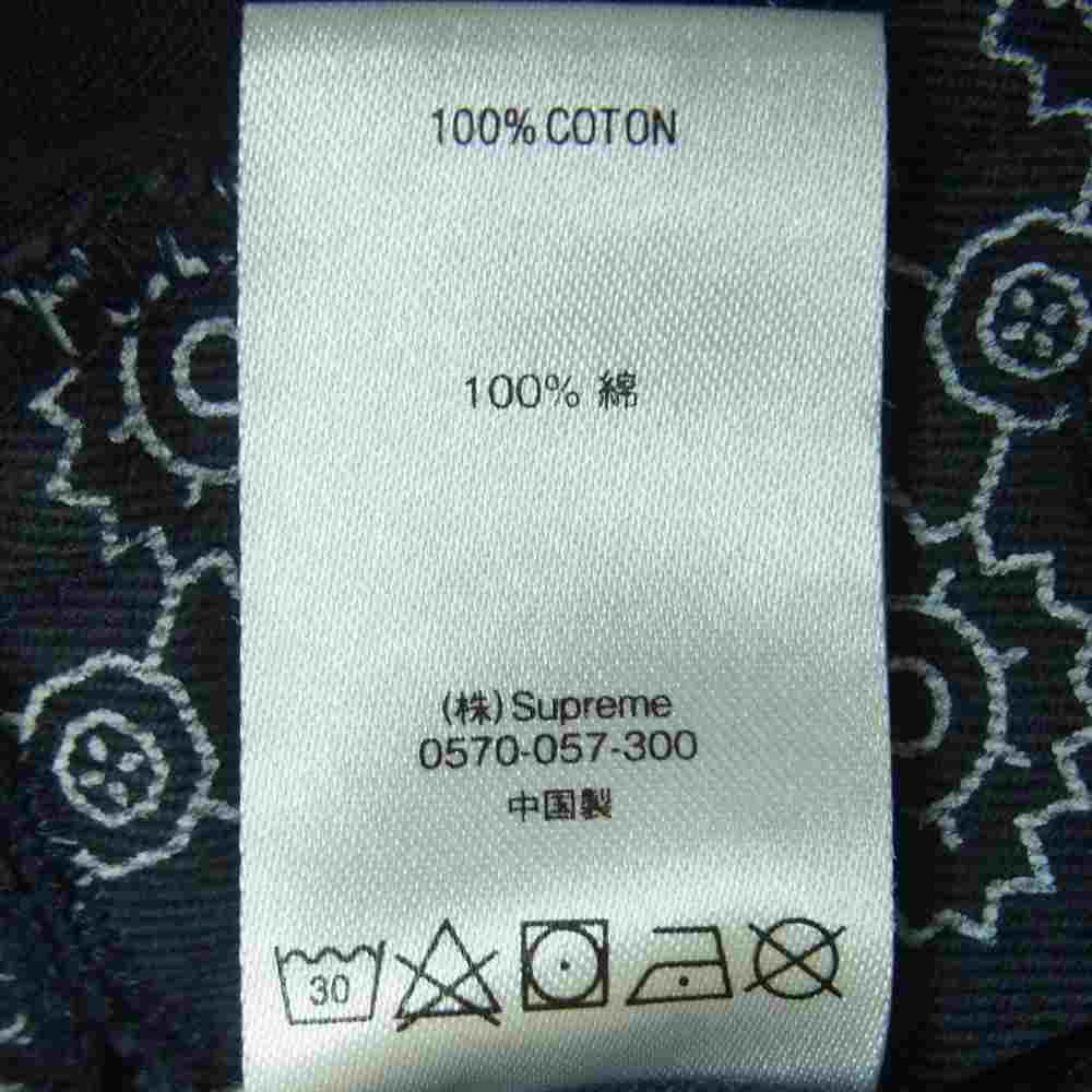 Supreme シュプリーム 20SS Paisley Grid Chino ペイズリー チノ パンツ コットン 中国製 ダークネイビー系 30【中古】