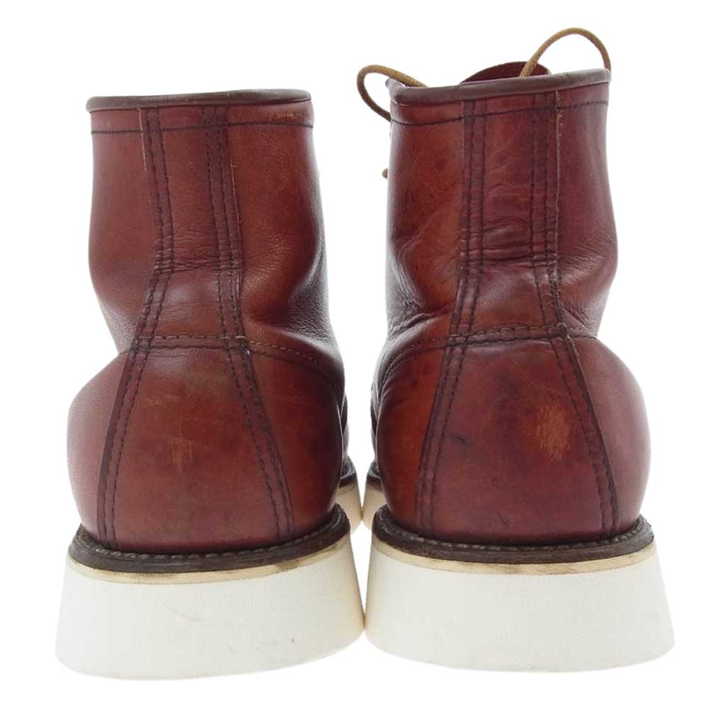 RED WING レッドウィング 875 半円犬タグ モックトゥ ブーツ ソール交換 ブラウン系 8E【中古】
