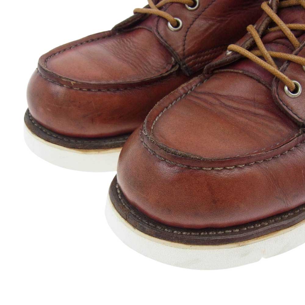 RED WING レッドウィング 875 半円犬タグ モックトゥ ブーツ ソール交換 ブラウン系 8E【中古】