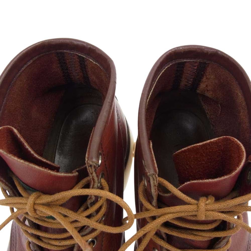 RED WING レッドウィング 875 半円犬タグ モックトゥ ブーツ ソール交換 ブラウン系 8E【中古】