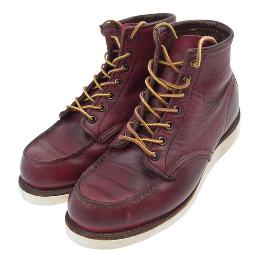 RED WING レッドウィング 875 2009年製 アイリッシュ セッター モックトゥ ブーツ ワインレッド系 8E【中古】