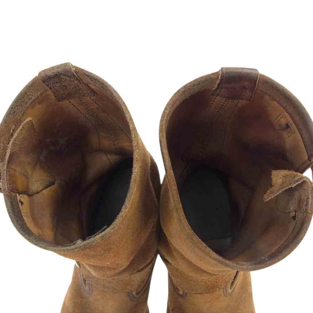 RED WING レッドウィング 8178 suede Engineer Boots スエード エンジニア ブーツ ブラウン系 US71/2【中古】