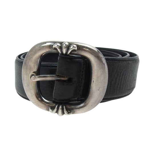 CHROME HEARTS クロムハーツ（原本無） サイズ34 BLT GUNSLINGER 1.5 ガンスリンガー 2ピース バックル レザー ベルト ブラック系【中古】