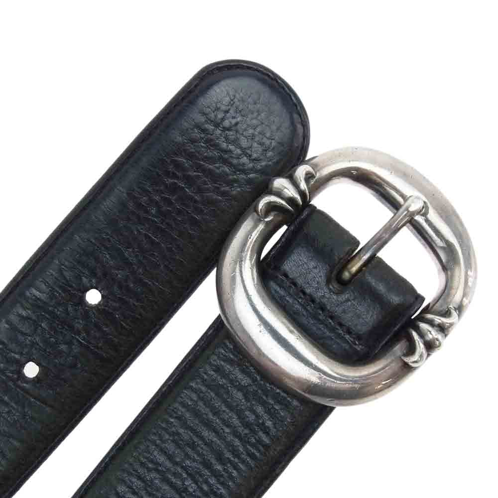CHROME HEARTS クロムハーツ（原本無） サイズ34 BLT GUNSLINGER 1.5 ガンスリンガー 2ピース バックル レザー ベルト ブラック系【中古】