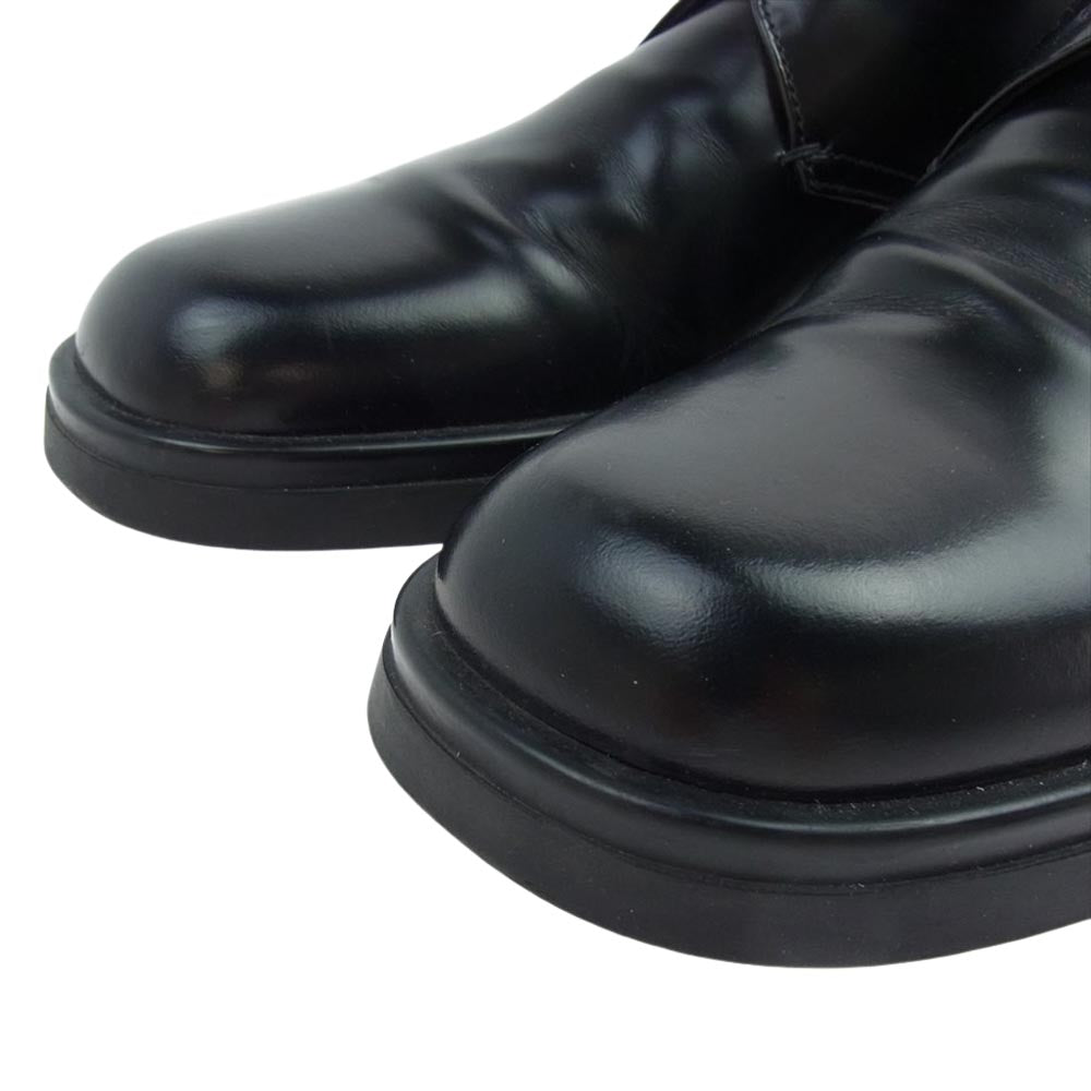 PRADA プラダ 2E0977 レザー プレーントゥ ビジネス シューズ ブラック系【中古】
