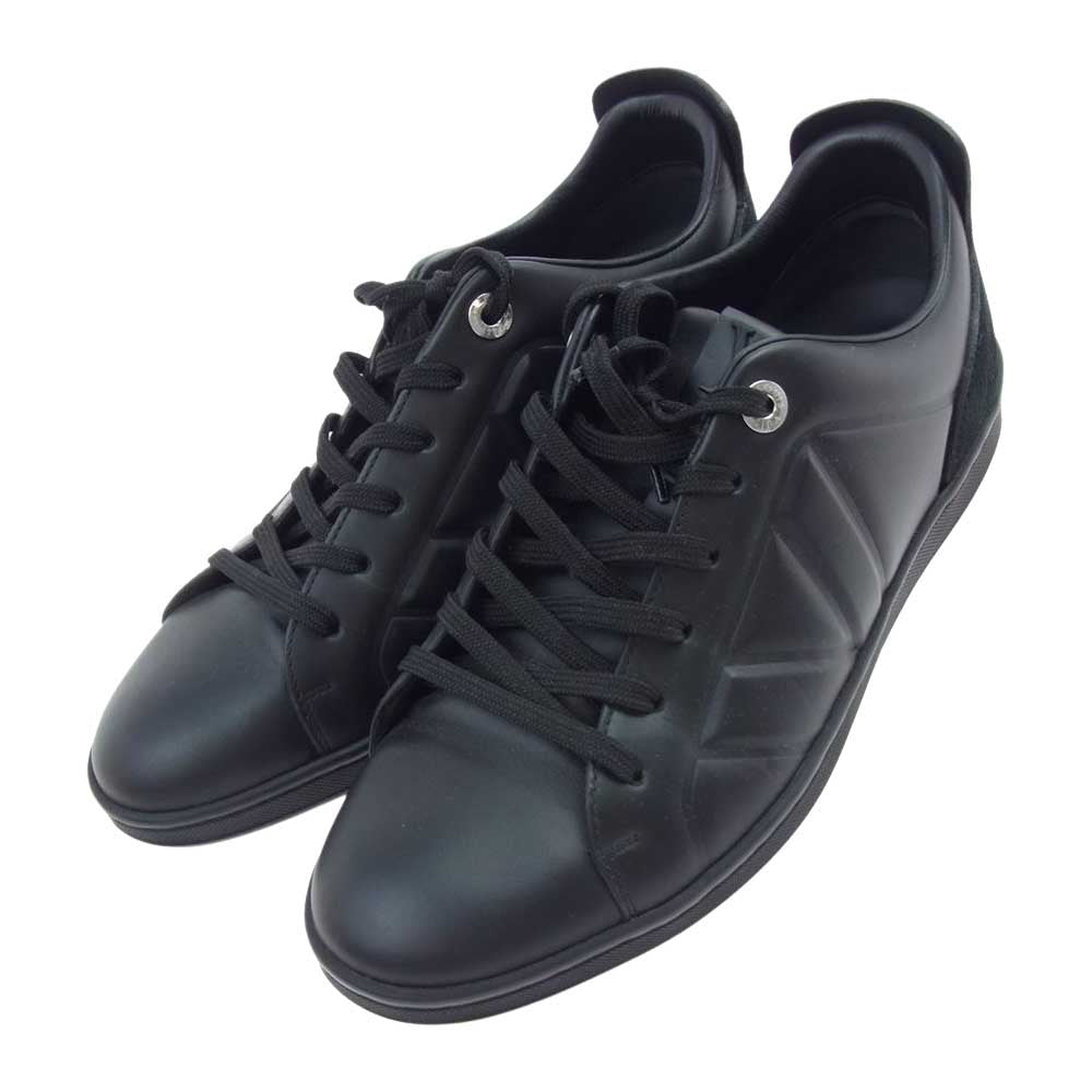 LOUIS VUITTON ルイ・ヴィトン フューズレッジ ライン レザー ローカット スニーカー 7 ブラック系 7【中古】