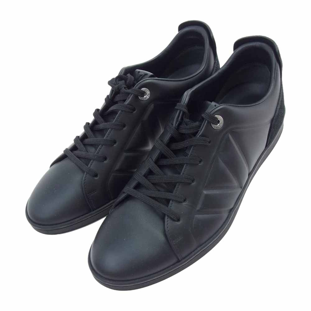 LOUIS VUITTON ルイ・ヴィトン フューズレッジ ライン レザー ローカット スニーカー 8 ブラック系 8【中古】