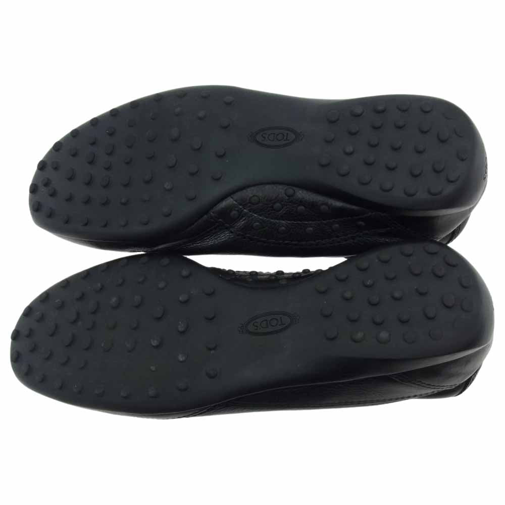 TOD’S トッズ レザー スニーカー ブラック系 8【中古】