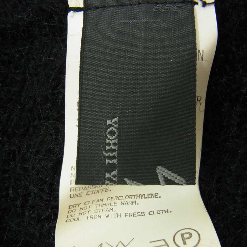 Yohji Yamamoto ヨウジヤマモト Y's for men ワイズフォーメン MN-L07-155 安全ピン付き モヘヤ混 ネックウォーマー マフラー ブラック系【中古】