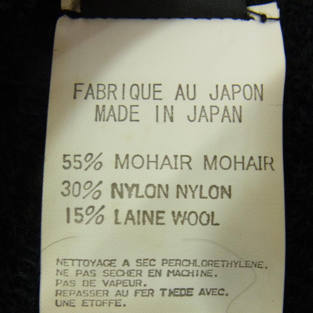 Yohji Yamamoto ヨウジヤマモト Y's for men ワイズフォーメン MN-L07-155 安全ピン付き モヘヤ混 ネックウォーマー マフラー ブラック系【中古】