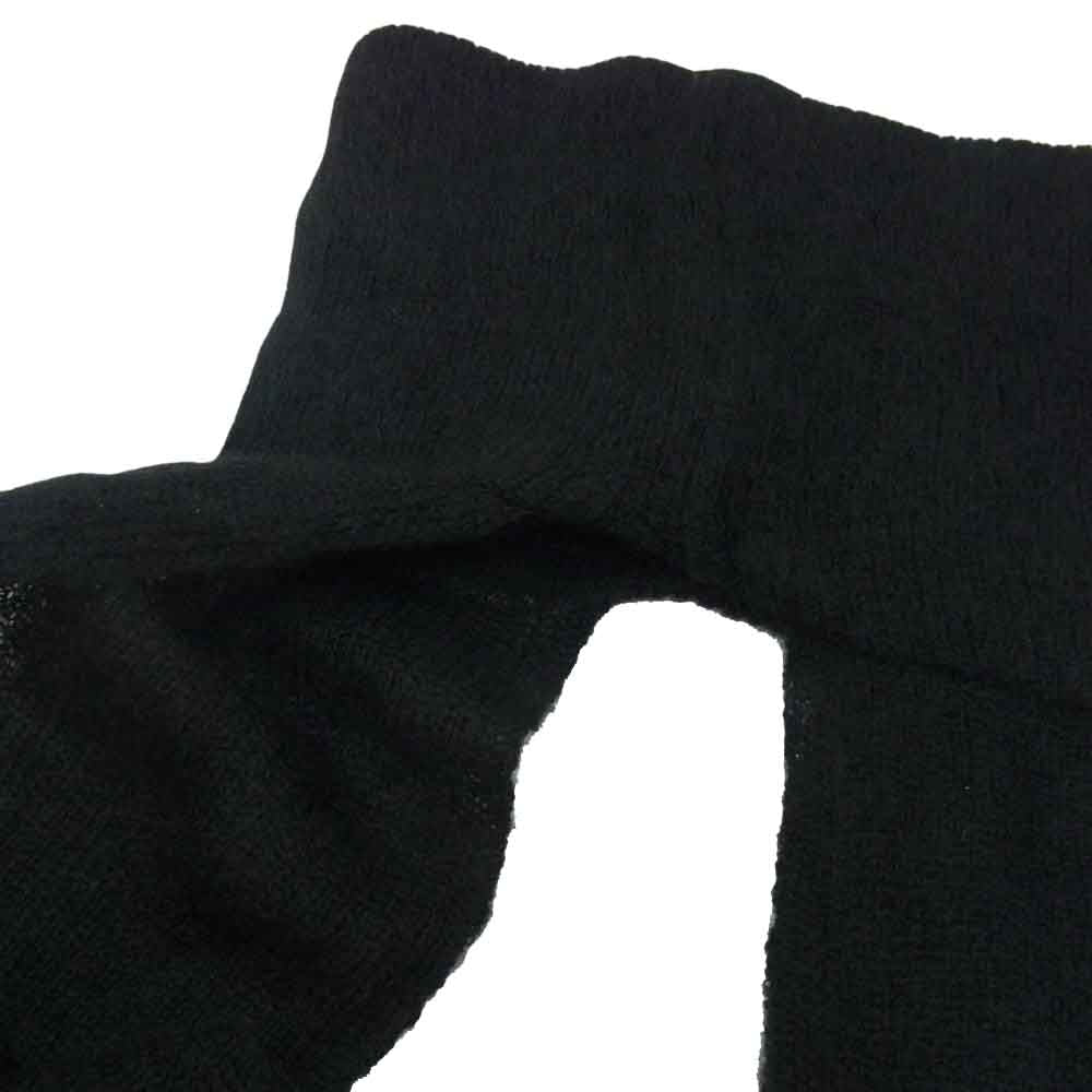 Yohji Yamamoto ヨウジヤマモト Y's for men ワイズフォーメン MN-L07-155 安全ピン付き モヘヤ混 ネックウォーマー マフラー ブラック系【中古】