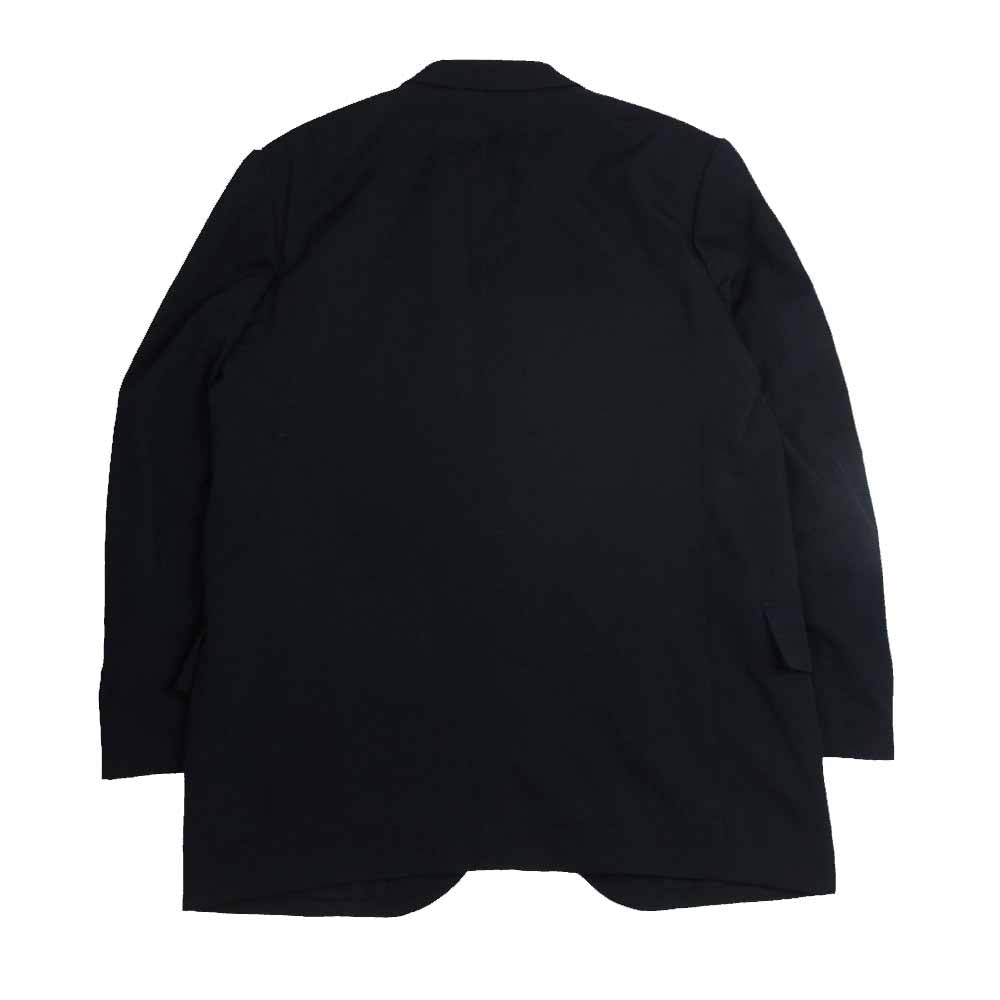 Yohji Yamamoto POUR HOMME ヨウジヤマモトプールオム 10SS HJ-J12-117 アーカイブ 山本耀司 ロシア語抜染 ウール テーラードジャケット ブラック系 4【中古】