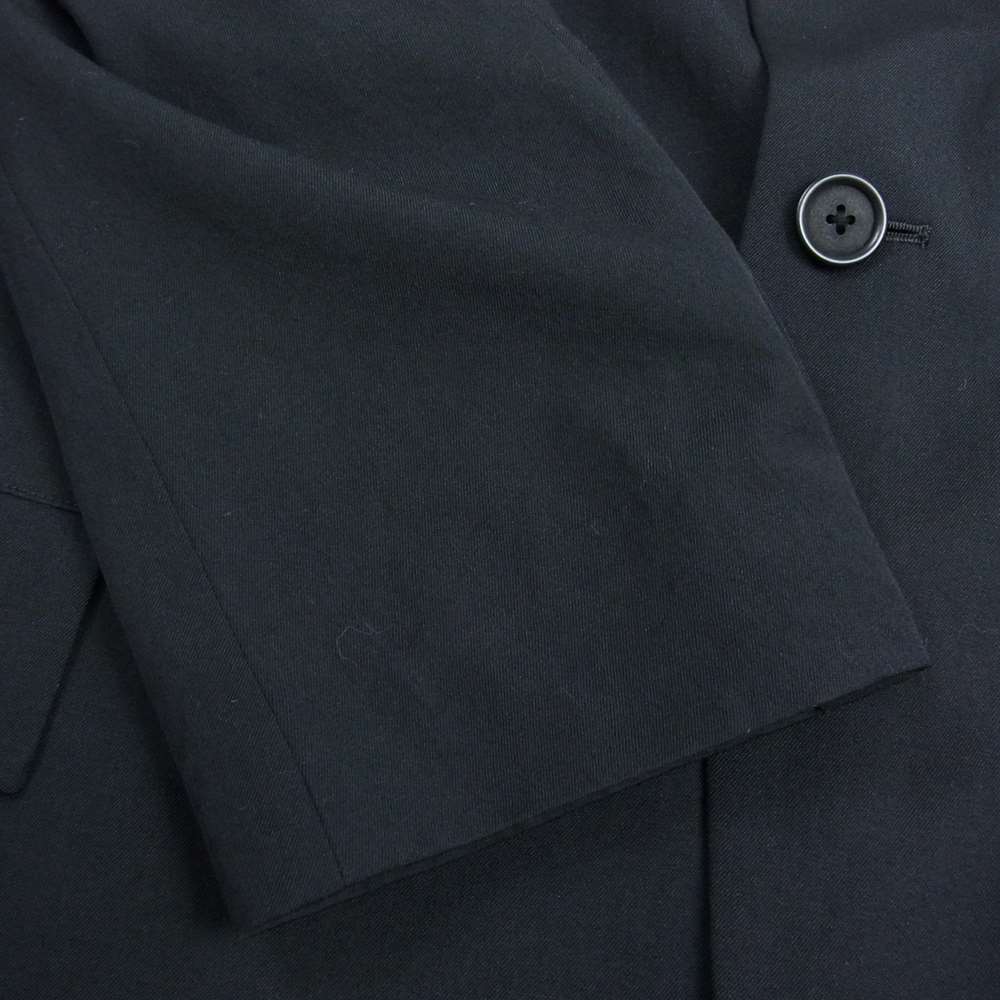 Yohji Yamamoto POUR HOMME ヨウジヤマモトプールオム 10SS HJ-J12-117 アーカイブ 山本耀司 ロシア語抜染 ウール テーラードジャケット ブラック系 4【中古】