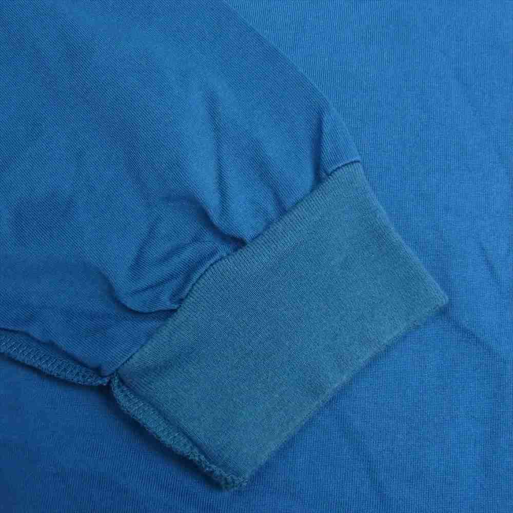 soe ソーイ メッセージ 刺繍 長袖 Tシャツ ブルー系 1【中古】