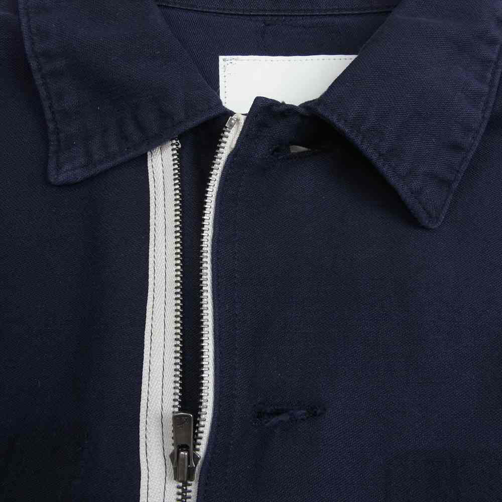 トランスファレンス Shirt Jacket 再構築 古着リメイク シャツ ジャケット  ダークネイビー系【中古】