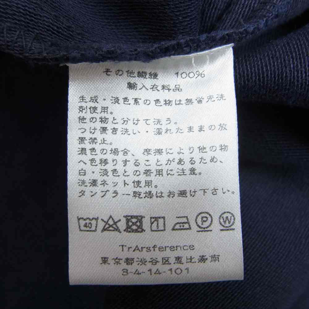 トランスファレンス Shirt Jacket 再構築 古着リメイク シャツ ジャケット  ダークネイビー系【中古】
