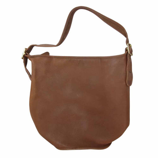 COACH コーチ 7U-9085 バケツ型 斜め掛け ショルダーバッグ ブラウン系【中古】