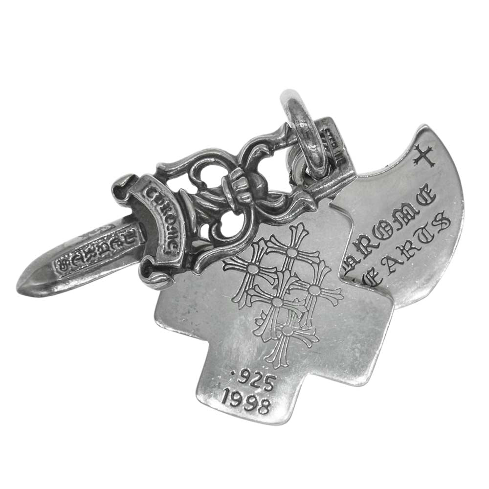 CHROME HEARTS クロムハーツ（原本無） 3TRINKETS OLD スリー トリンケッツ オールド ペンダント シルバー系【中古】