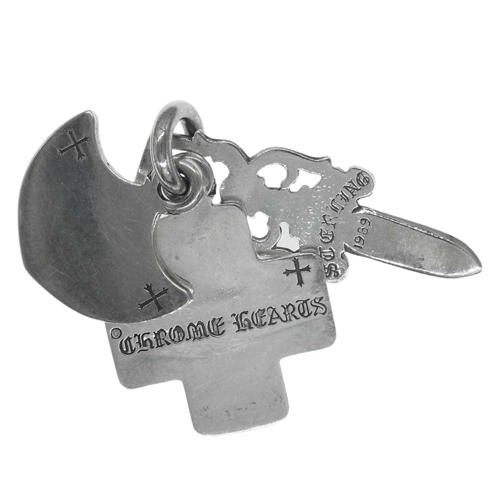 CHROME HEARTS クロムハーツ（原本無） 3TRINKETS OLD スリー トリンケッツ オールド ペンダント シルバー系【中古】