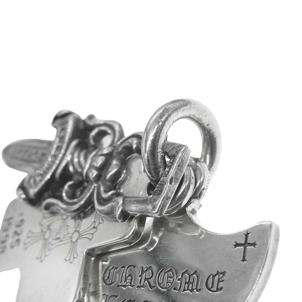 CHROME HEARTS クロムハーツ（原本無） 3TRINKETS OLD スリー トリンケッツ オールド ペンダント シルバー系【中古】