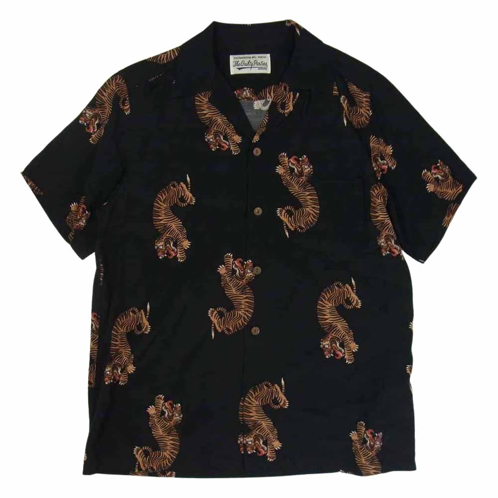 WACKO MARIA ワコマリア 19SS 19SS-WMS-HI28 HAWAIIAN SHIRT S/S (TYPE 18) ハワイアンシャツ 半袖 ブラック系 S【中古】