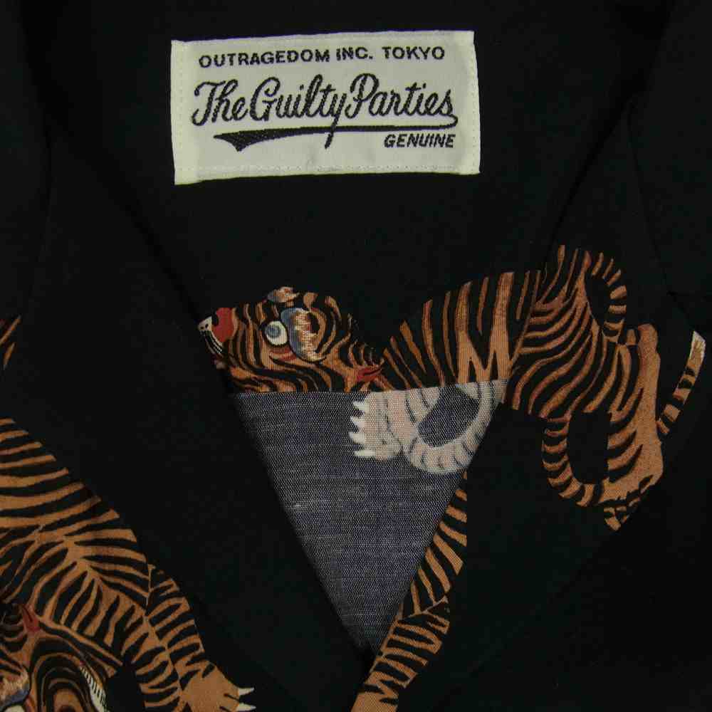 WACKO MARIA ワコマリア 19SS 19SS-WMS-HI28 HAWAIIAN SHIRT S/S (TYPE 18) ハワイアンシャツ 半袖 ブラック系 S【中古】