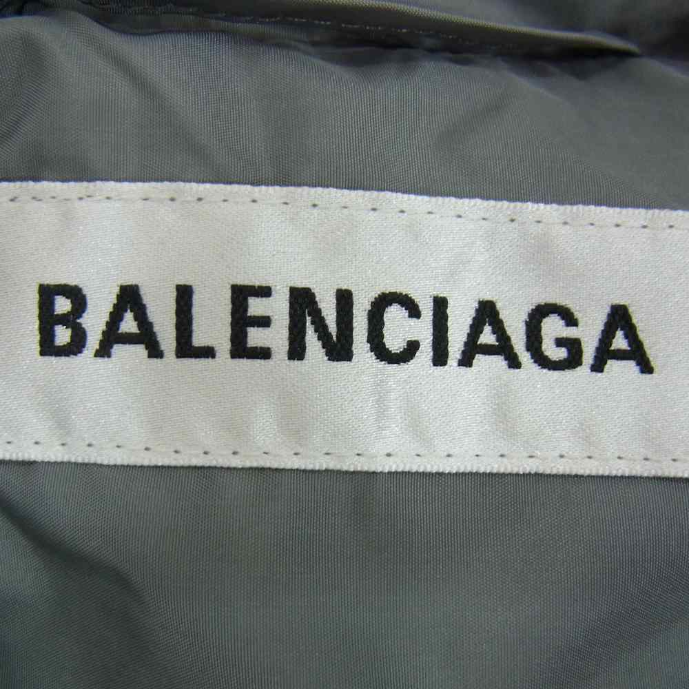 BALENCIAGA バレンシアガ 518184 TXD14 Opera Raincoat バックロゴ オペラ レインコート グレー系 34【極上美品】【中古】