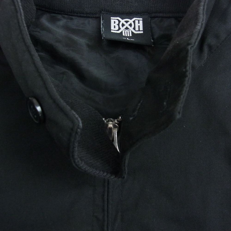 BOUNTY HUNTER バウンティーハンター 胸ロゴ刺繍 ジップアップ ジャケット ブラック系 L【中古】