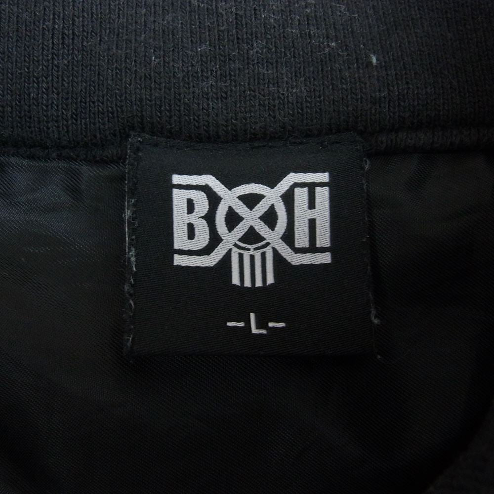 BOUNTY HUNTER バウンティーハンター 胸ロゴ刺繍 ジップアップ ジャケット ブラック系 L【中古】