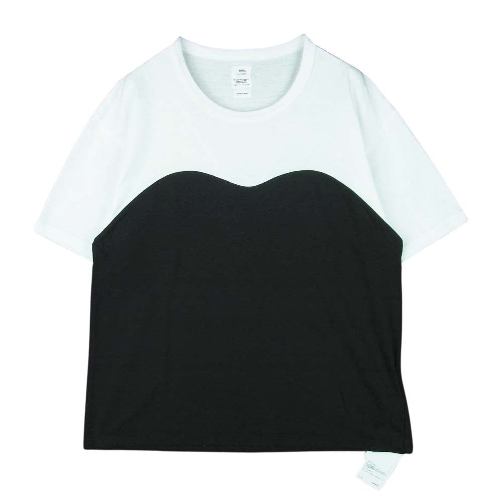 VISVIM ビズビム 19AW 0319205010003 WMV SWITCH JUMBO TEE ジャンボ 半袖 Tシャツ ホワイト系 ブラック系【中古】