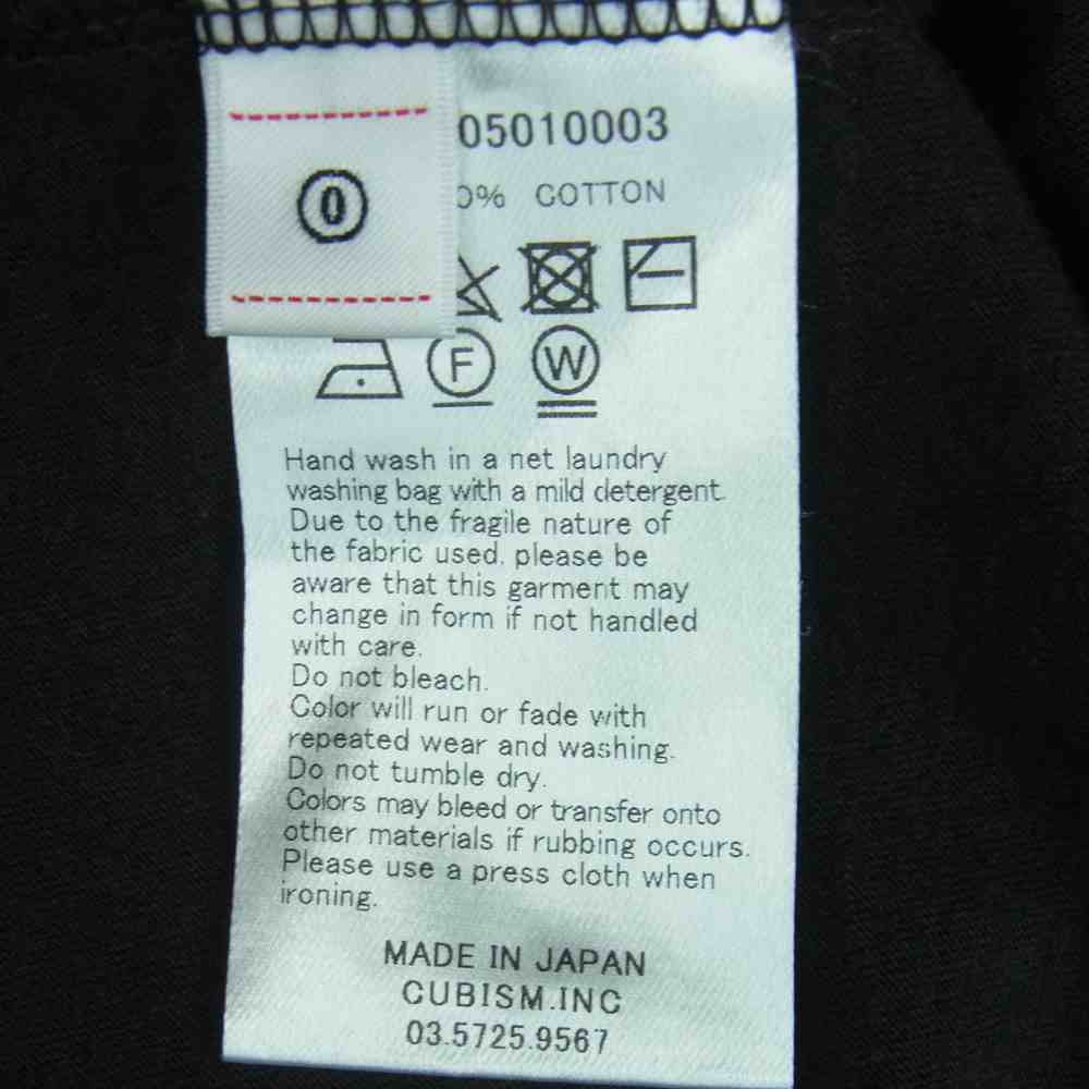 VISVIM ビズビム 19AW 0319205010003 WMV SWITCH JUMBO TEE ジャンボ 半袖 Tシャツ ホワイト系 ブラック系【中古】