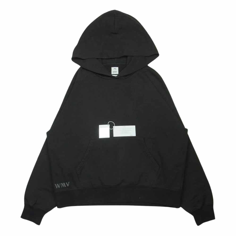 VISVIM ビズビム 19AW 0319205010006 WMV AMPLUS HOODIE アンプラス スウェット プルオーバー パーカー 黒に近いダークグレー系【中古】