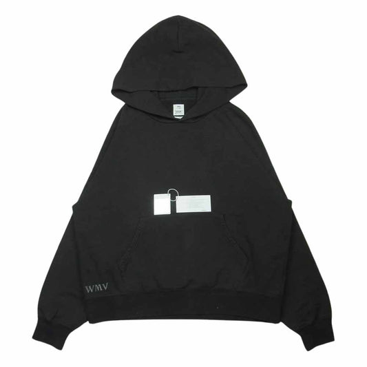 VISVIM ビズビム 19AW 0319205010006 WMV AMPLUS HOODIE アンプラス スウェット プルオーバー パーカー 黒に近いダークグレー系【中古】