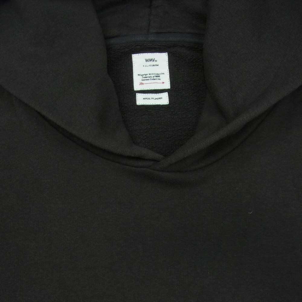 VISVIM ビズビム 19AW 0319205010006 WMV AMPLUS HOODIE アンプラス スウェット プルオーバー パーカー 黒に近いダークグレー系【中古】