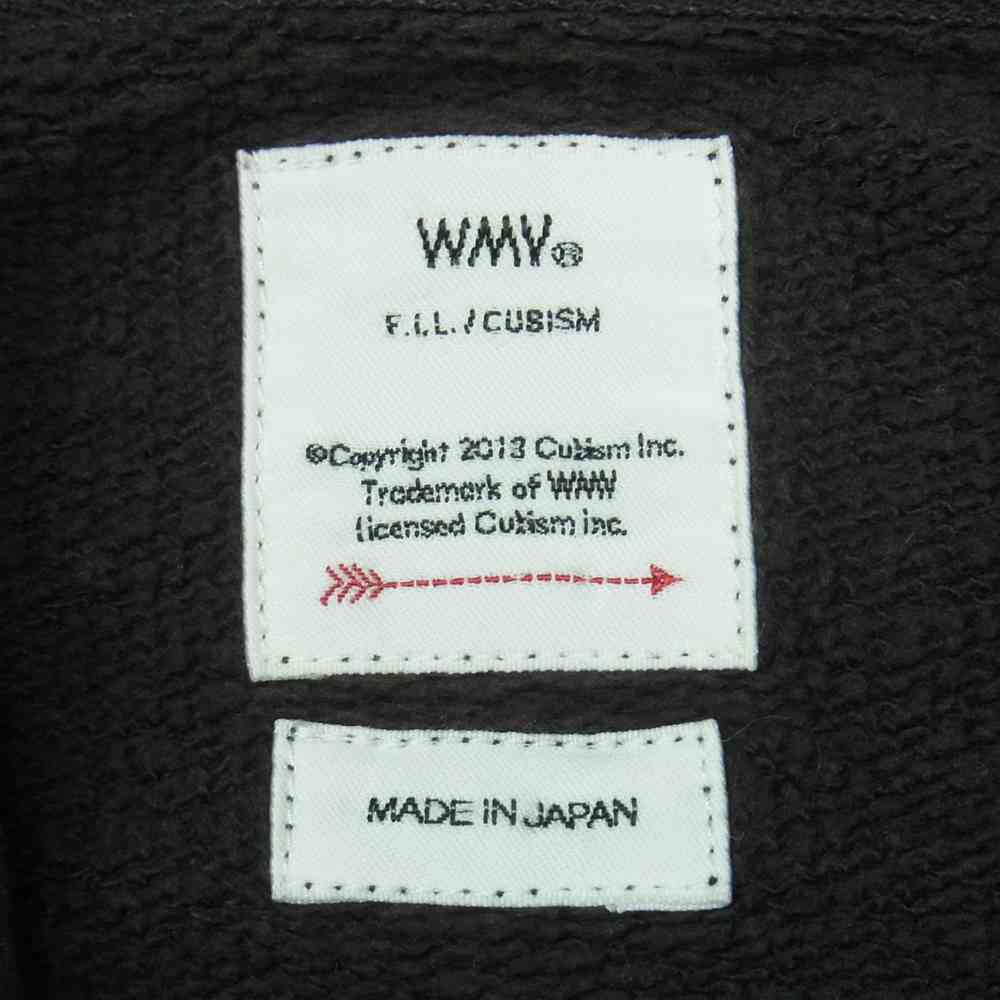 VISVIM ビズビム 19AW 0319205010006 WMV AMPLUS HOODIE アンプラス スウェット プルオーバー パーカー 黒に近いダークグレー系【中古】