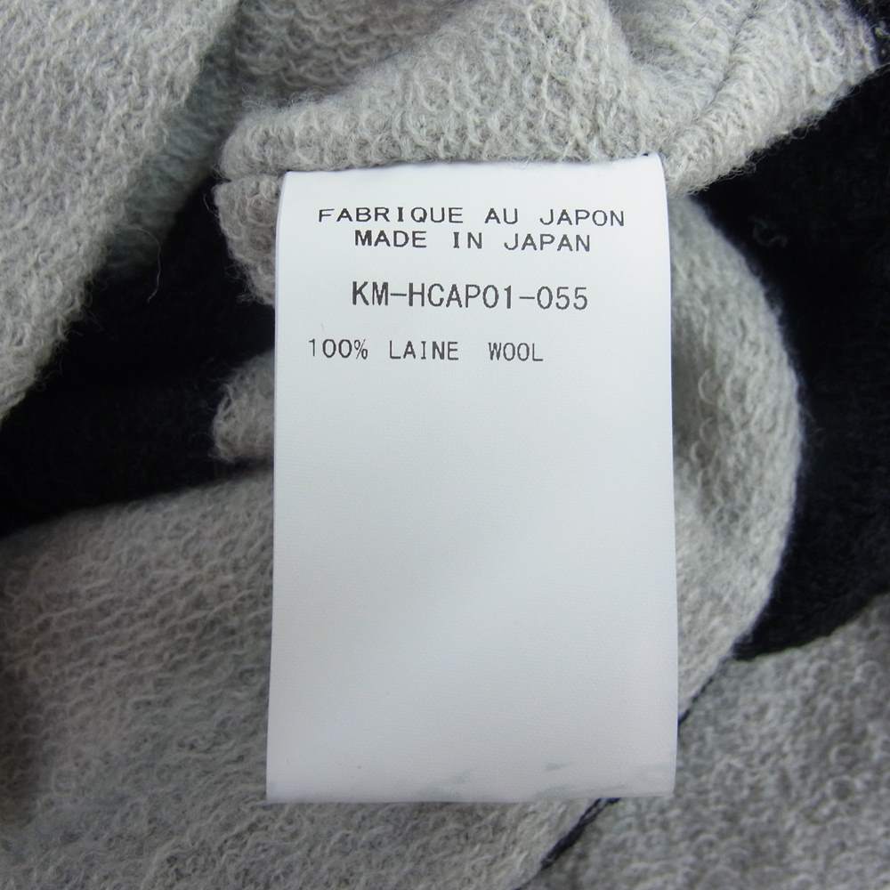 kiryuyrik キリュウキリュウ KM-HCAP01-055 ボーダー ニット キャップ  ブラック系 ホワイト系 F【中古】