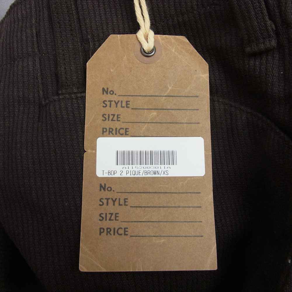TENDERLOIN テンダーロイン T-BDP 2 PIQUE ピケ ワークパンツ ブラウン系 XS【中古】