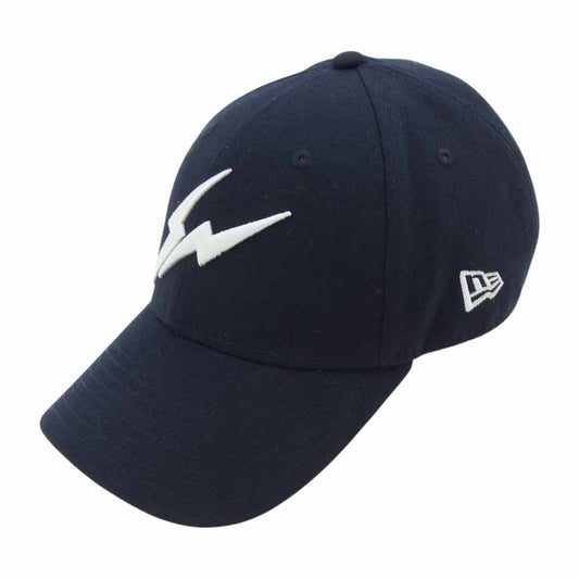 FRAGMENT DESIGN フラグメントデザイン 20ss NEW ERA ニューエラ THUNDER LOGO CAP サンダー ロゴ 刺繍 キャップ ネイビー系【中古】