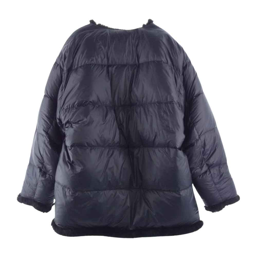 MONCLER モンクレール 2021-22 AW G209K1A00006 M1195 × HYKE ハイク LEMA レマ リバーシブル ファー ナイロン ダウン ジャケット ブラック系【美品】【中古】