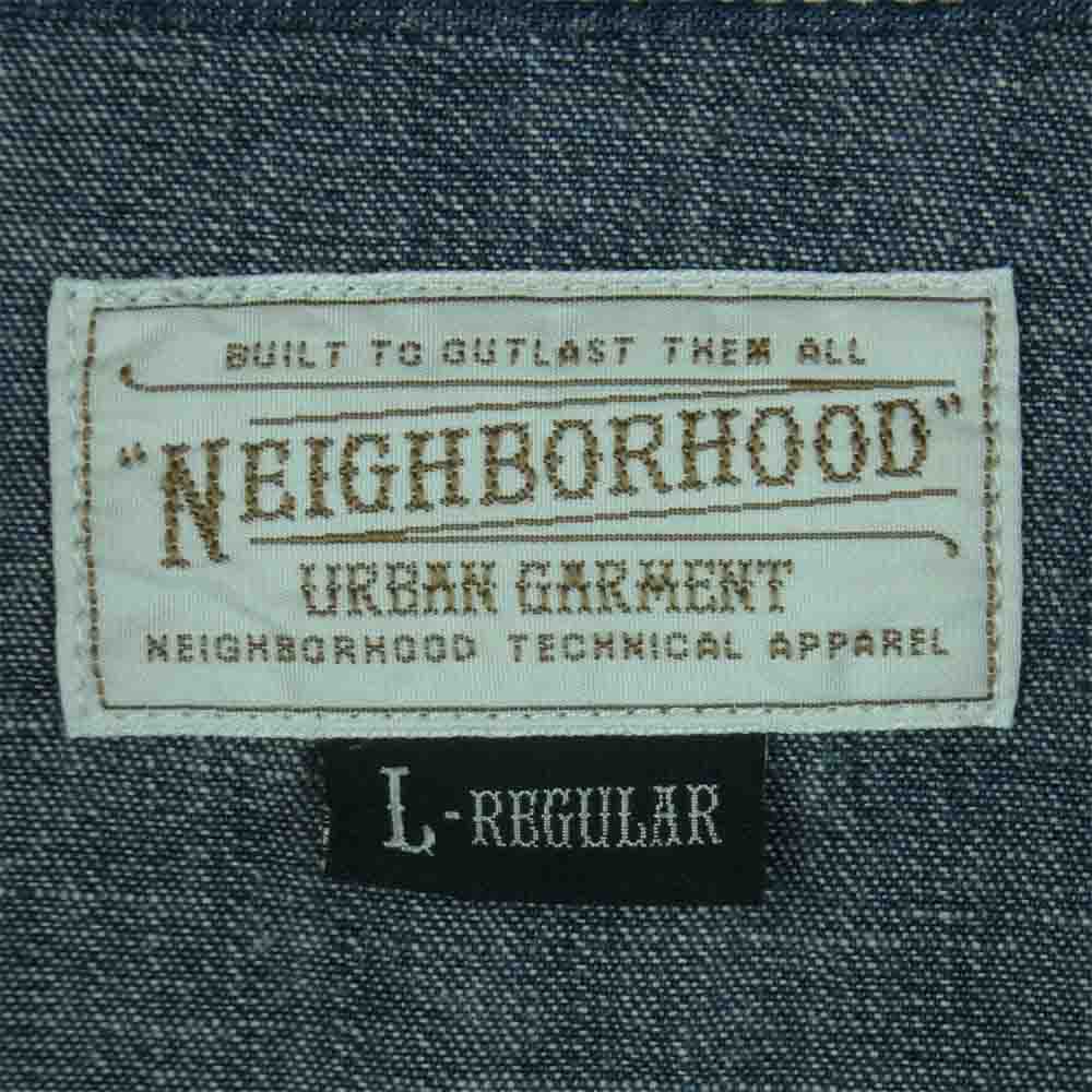 NEIGHBORHOOD ネイバーフッド 131AQNH-SHM01 RAWHIDE C-SHIRT. LS ローハイド デニム ウエスタン 長袖 シャツ インディゴブルー系 L【中古】