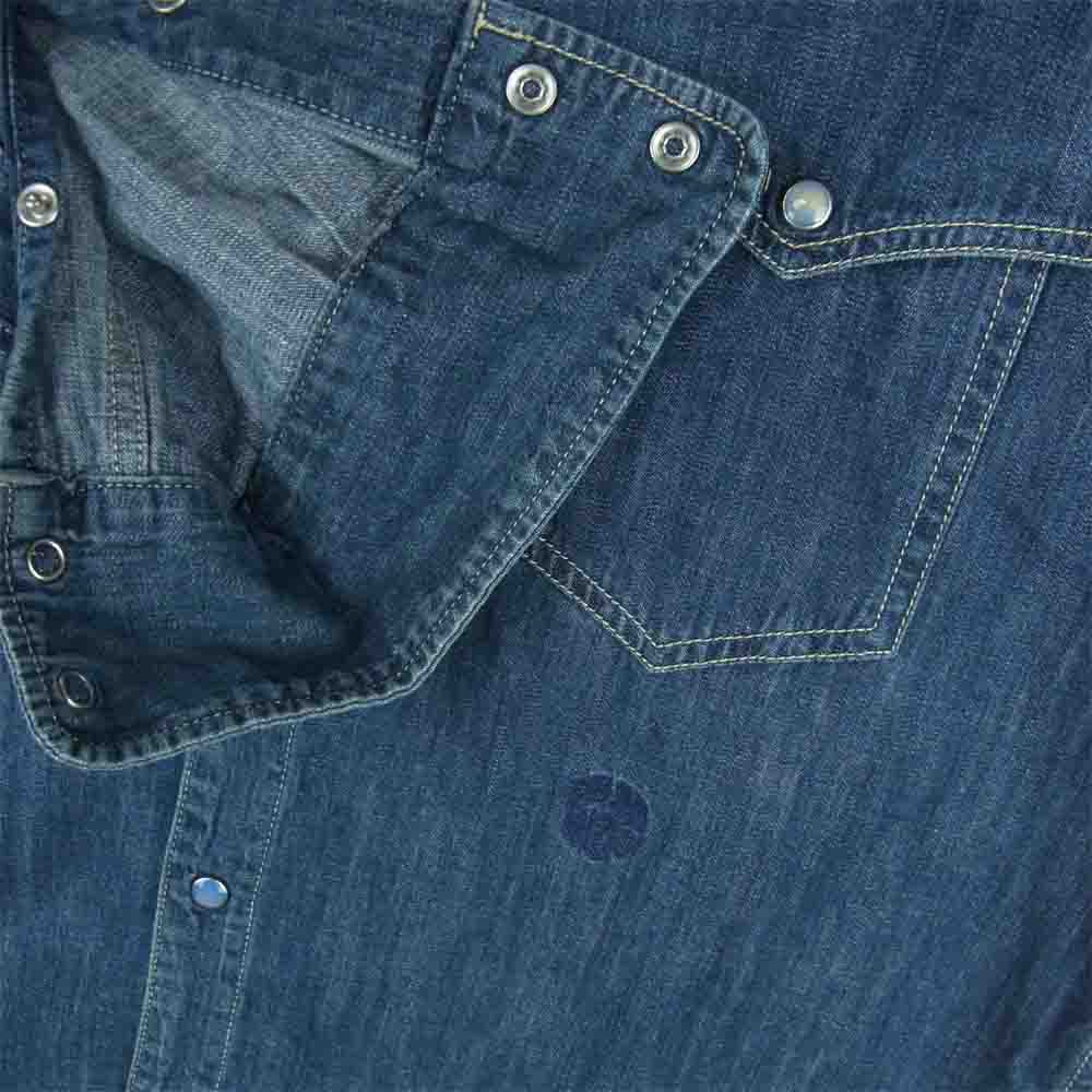 NEIGHBORHOOD ネイバーフッド 131AQNH-SHM01 RAWHIDE C-SHIRT. LS ローハイド デニム ウエスタン 長袖 シャツ インディゴブルー系 L【中古】