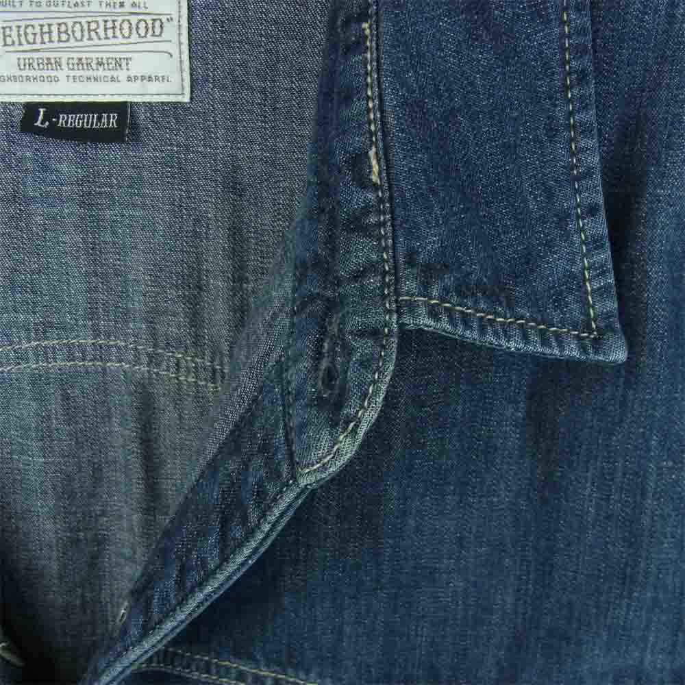 NEIGHBORHOOD ネイバーフッド 131AQNH-SHM01 RAWHIDE C-SHIRT. LS ローハイド デニム ウエスタン 長袖 シャツ インディゴブルー系 L【中古】