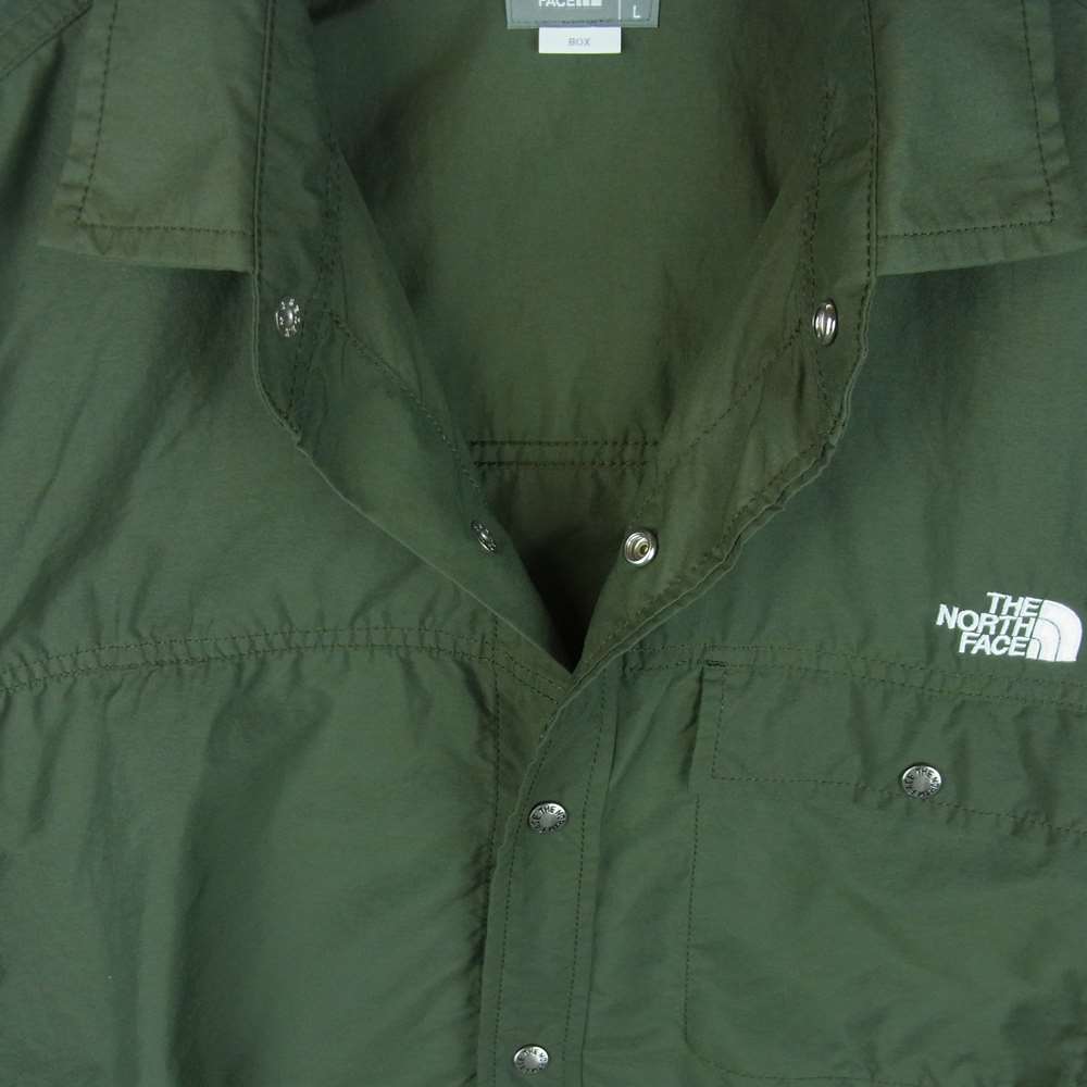 THE NORTH FACE ノースフェイス NR11961 L/S NUPTSE SHIRT 長袖 ヌプシ シャツ ナイロン グレイッシュカーキ系 L【中古】