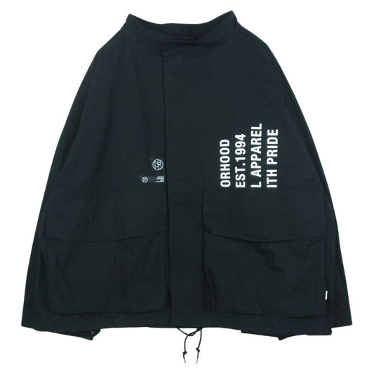 NEIGHBORHOOD ネイバーフッド 221SPNH-JKM01 WEATHER SHORT/CN-JK ウェザー スタンドカラー ショート コート ジャケット ブラック系 L【中古】
