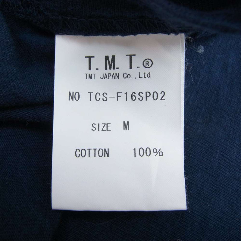 TMT ティーエムティー TCS-F16SP02 TRIPLE STAR トリプルスター プリント 半袖 Tシャツ ネイビー系 M【中古】
