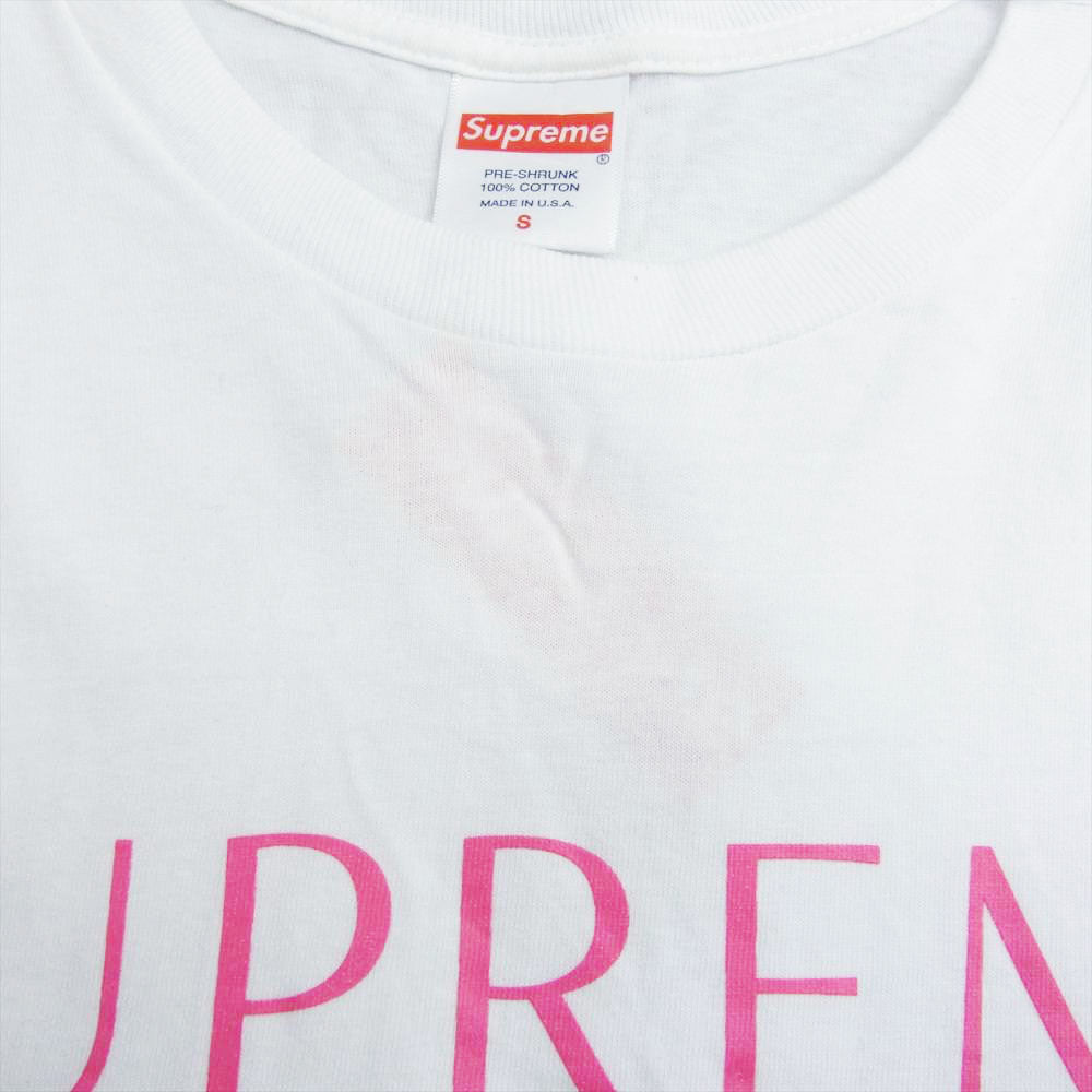 Supreme シュプリーム 21SS Milano Tee ミラノ プリント 半袖 Tシャツ ホワイト系 S【中古】