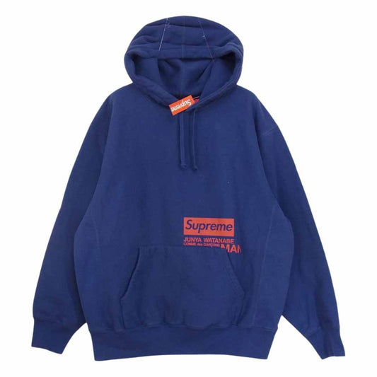 Supreme シュプリーム 21AW JUNYA WATANABE COMME des GARCONS MAN ジュンヤワタナベ コムデギャルソン Hooded Sweatshirt フーデッド スウェット プルオーバー パーカー ビビットバイオレット系 M【中古】